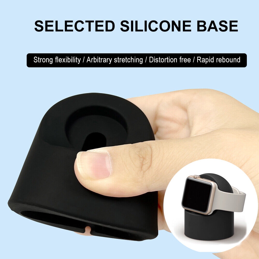Đế Sạc Đồng Hồ Thông Minh Bằng Silicone Cho Apple IWatch