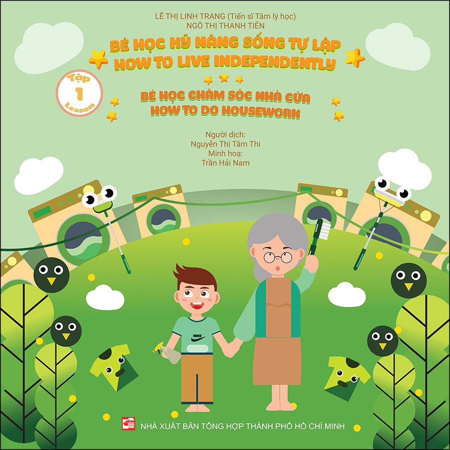 Sách Combo Bé học kỹ năng sống tự lập - Song ngữ 4 tập