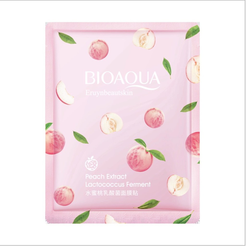 Mặt nạ cấp ẩm tinh chất đào, mặt nạ dưỡng trắng da Bioaqua, nội địa trung B11 - Sammi beauty | BigBuy360 - bigbuy360.vn