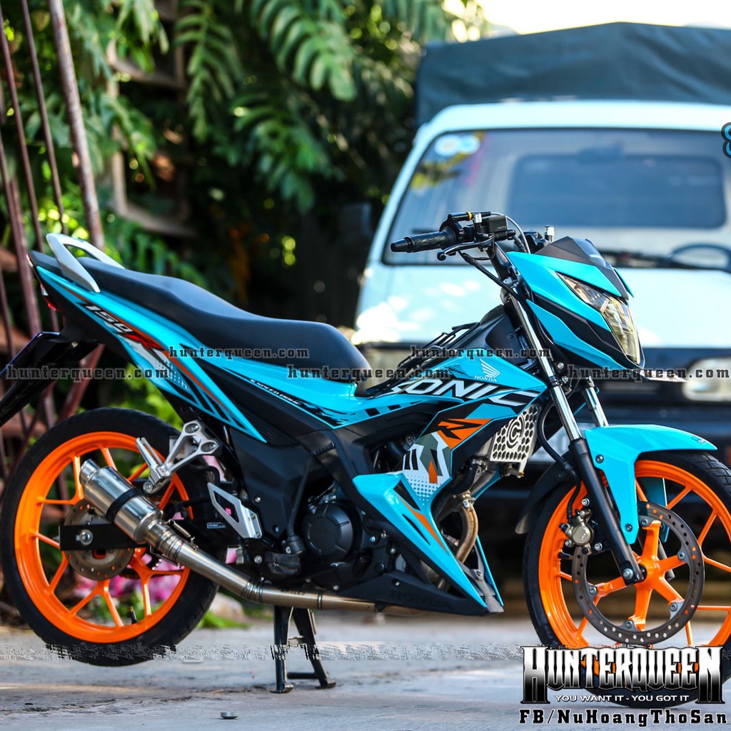 Tem rời UV cao cấp dán xe Sonic màu xanh ngọc. Decal chống nước, công nghệ in mới nhất cho độ bền đẹp lâu dài