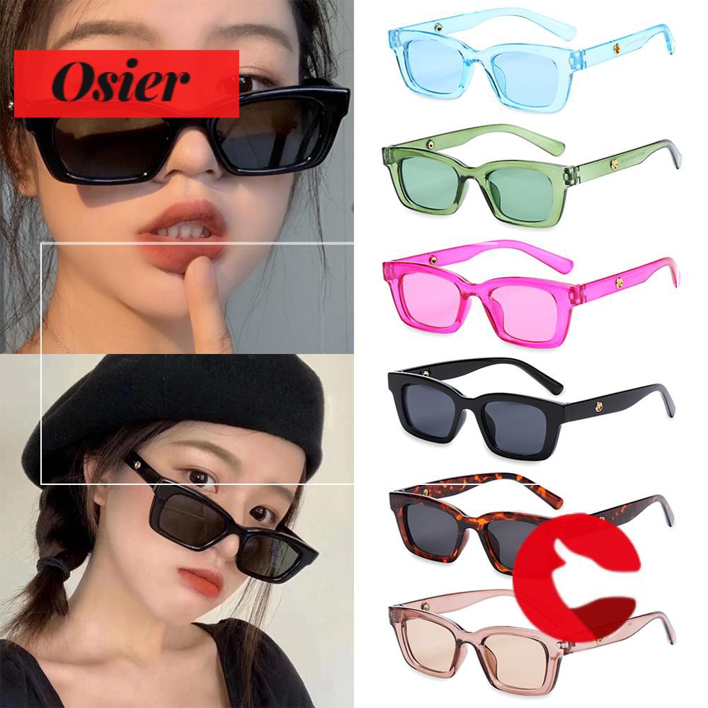 Kính Mát Hình Chữ Nhật Chống Tia UV400 Phong Cách Cổ Điển Thời Trang Cho Nữ