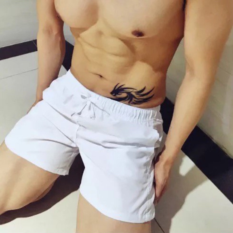 Quần dù nam màu trơn, quần đi biển