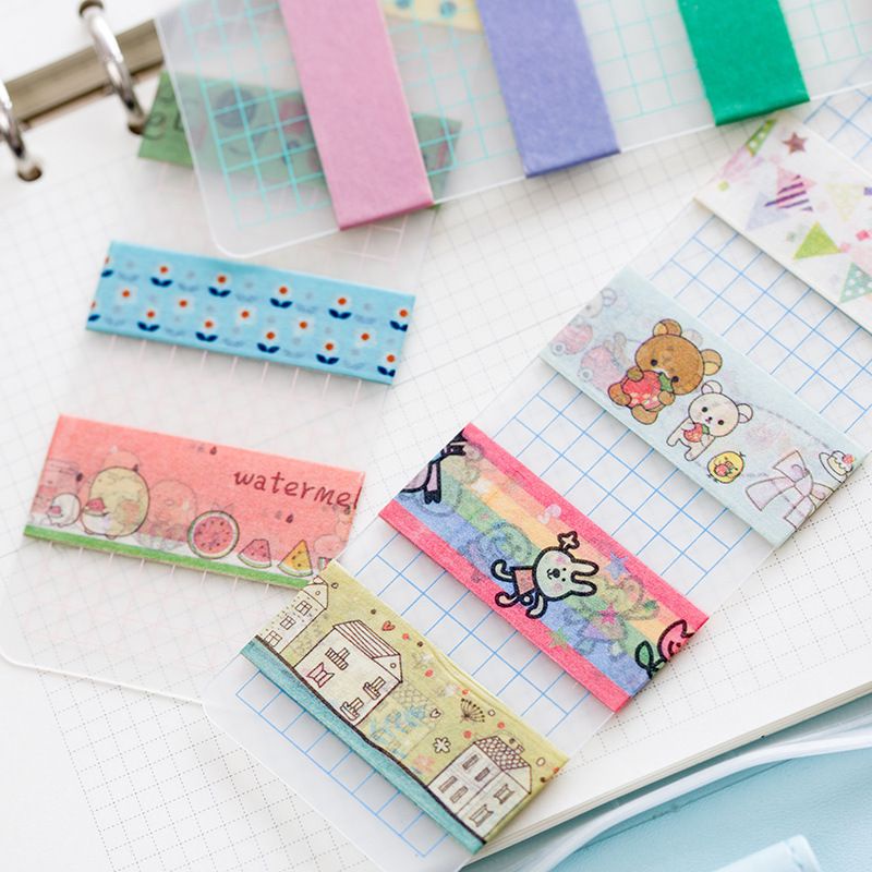 Tấm nhựa chiết washi tape có kẻ ô tiện lợi