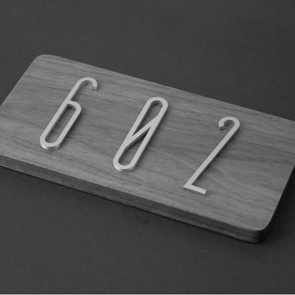 YIYU Chữ Cái Tiếng Anh Tự Dính Trang Trí Nhà Cửa 0-9