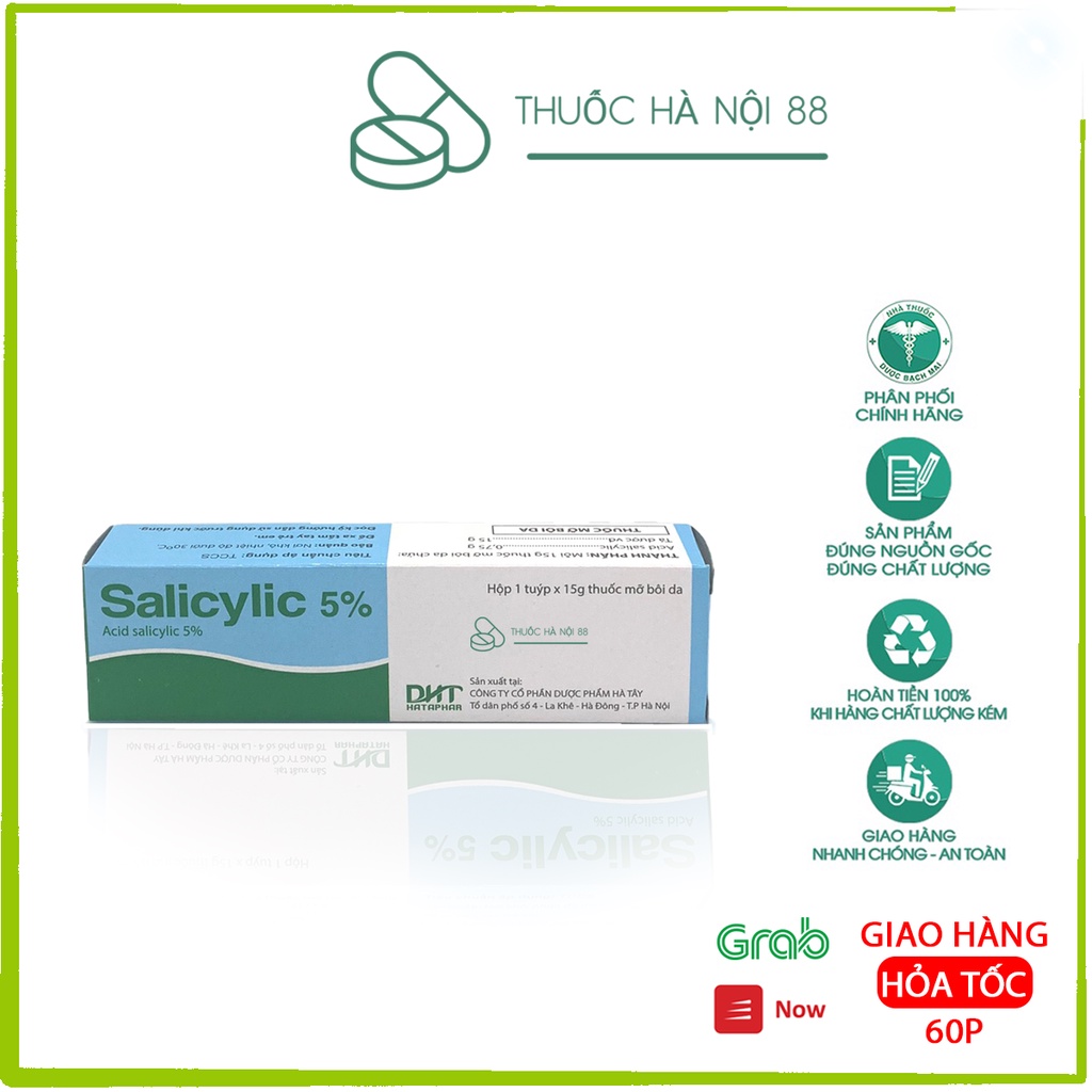 Kem bôi da mụn SALICYLIC 5%. Tuýp 15g