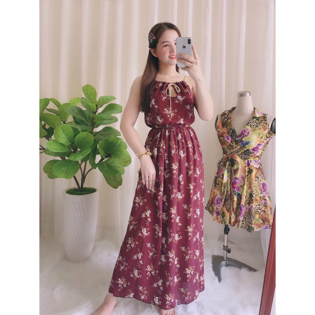 ❤️ MẪU MỚI - GIÁ SỈ ❤️ Đầm Maxi Hai Dây Hở Lưng Xẻ, VÁY 2 dây THẮT NƠ CỔ đi biển DẠ HỘI DỰ TIỆT, ĐỒ BỘ MĂC NHÀ | BigBuy360 - bigbuy360.vn