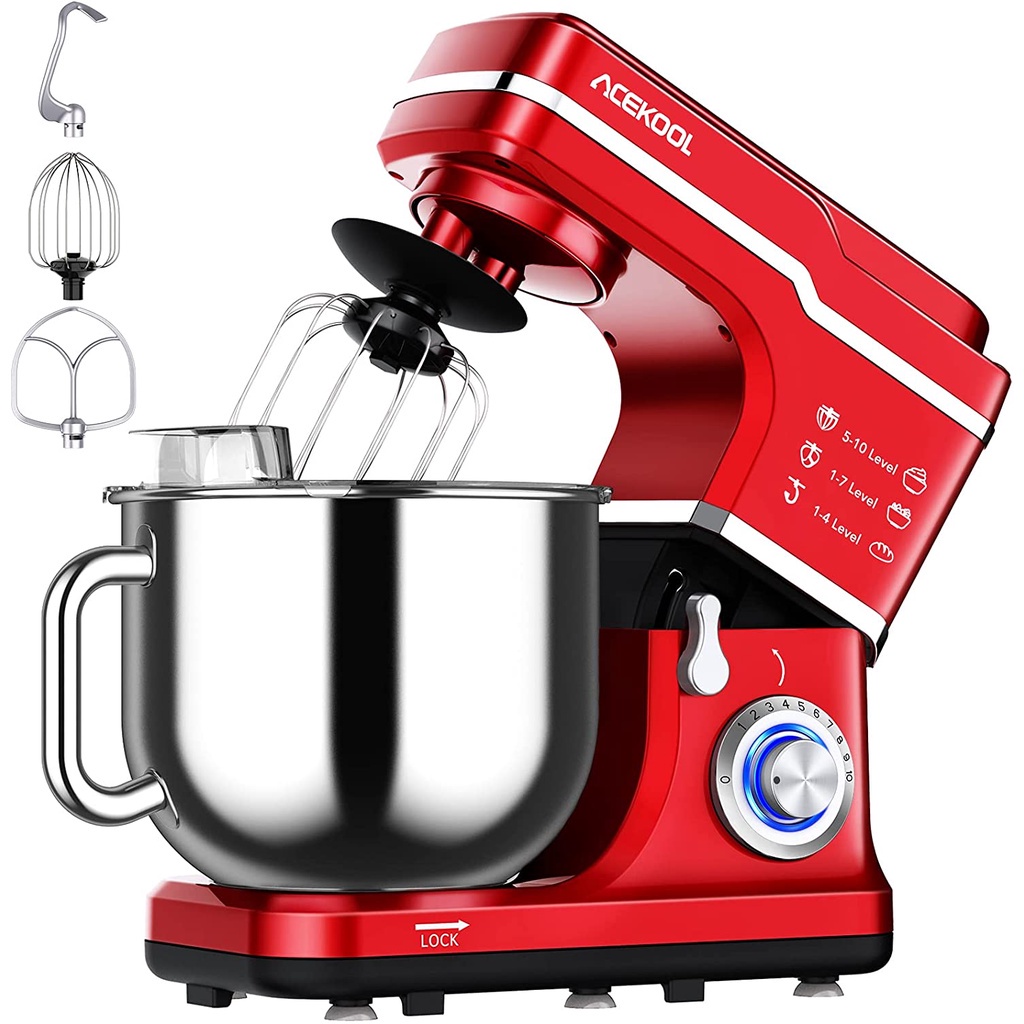 Máy nhào bột Acekool 7L 1400W - Tiêu chuẩn Châu Âu - Hàng xuất Châu Âu - BH 1 năm
