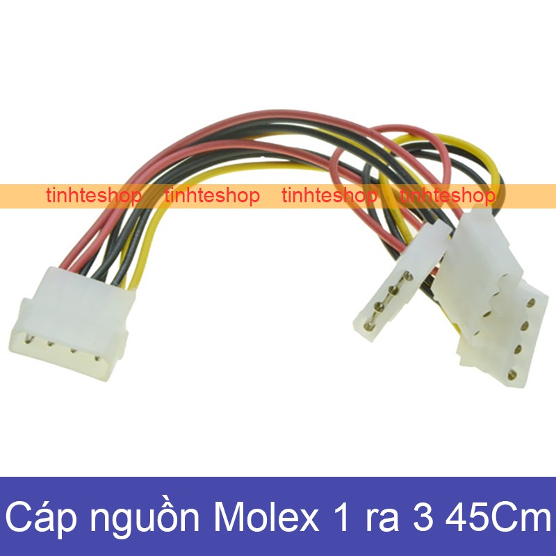 Dây chia nguồn Molex IDE 4PIN 1 ra 3 45Cm