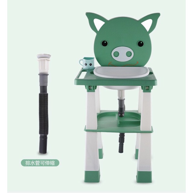 BỒN RỬA MẶT MINI CHO BÉ CÓ VAN VÀ ỐNG XẢ NƯỚC