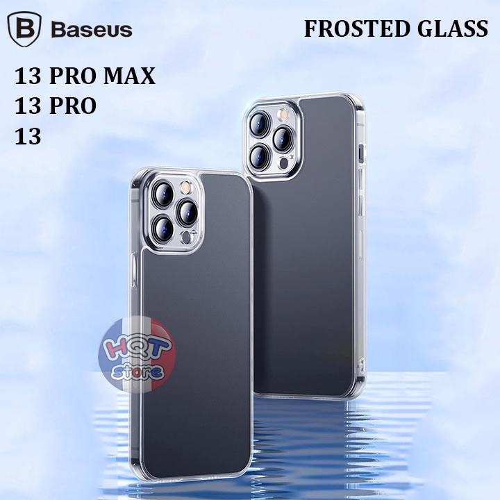 Ốp lưng kính nhám Baseus Frosted Glass IP 13 Pro Max / 13 Pro / 13