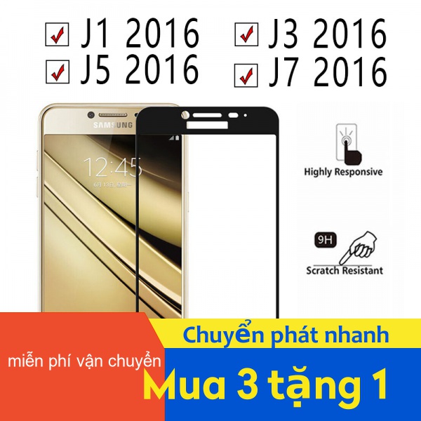 Kính cường lực bảo vệ màn hình toàn diện cho Samsung J2 J3 J4 J5 J6 J7 J8 Core Duo Max Plus Pro Prime 2018 2017 2020