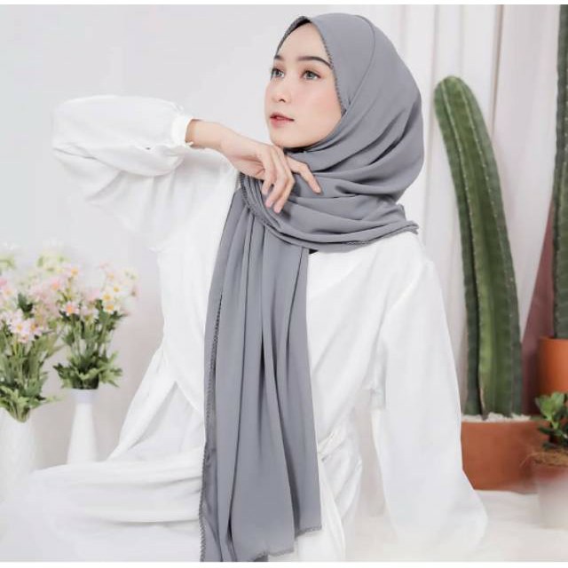 Bộ Tranh Thêu Chữ Thập Hình Chú Chó Ceruty Babydoll 170x75 / Pashmina Picot Cerutybebydoll Armany / Pashmina