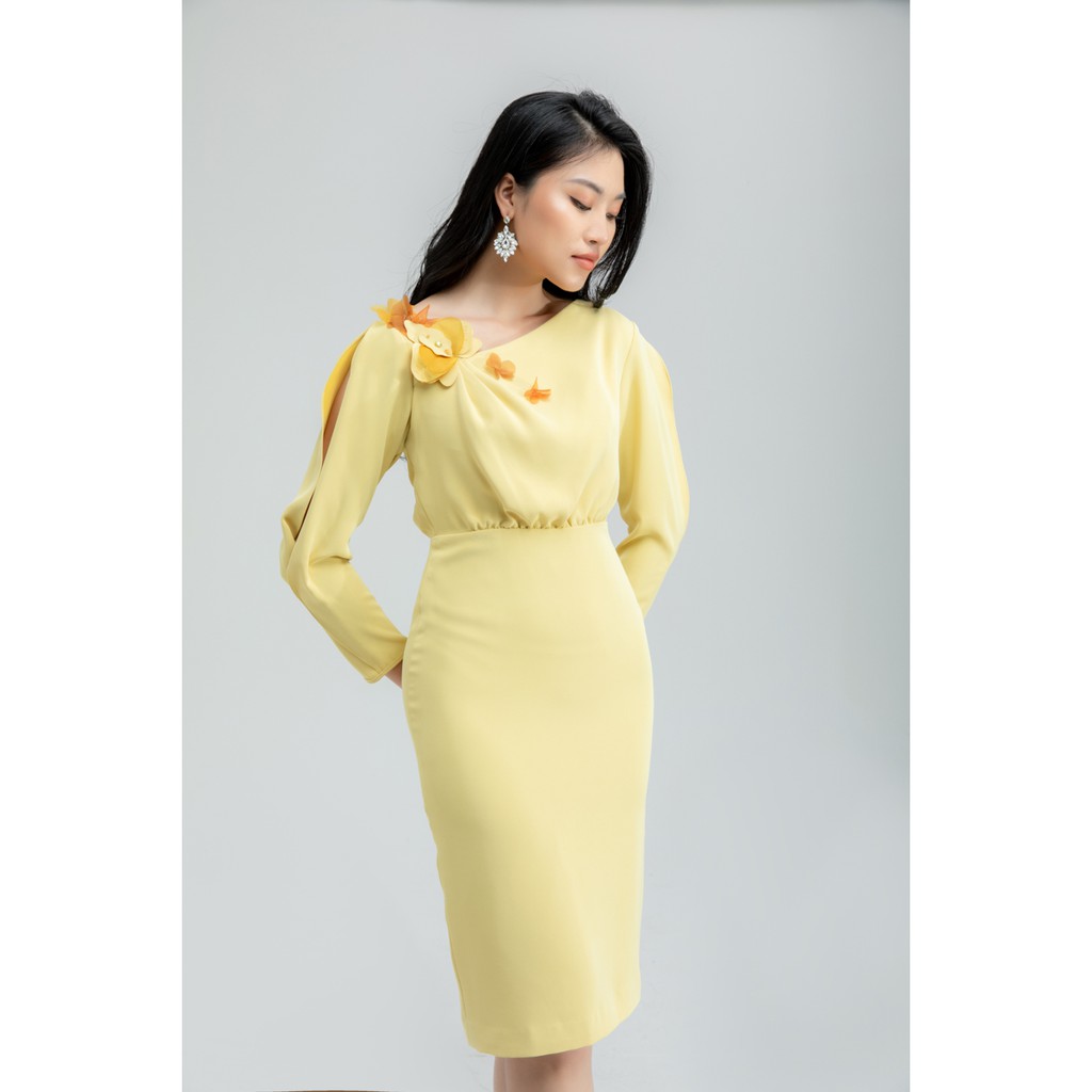 Đầm hoa lan tay lỡ thiết kế IVY moda MS 48C5857 | BigBuy360 - bigbuy360.vn