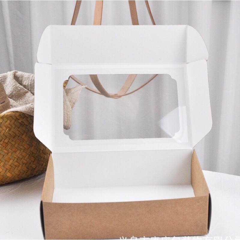 Bộ túi hộp đựng quà tặng bìa kraft kèm tag Sweet lịch sự và sang trọng hữu dụng