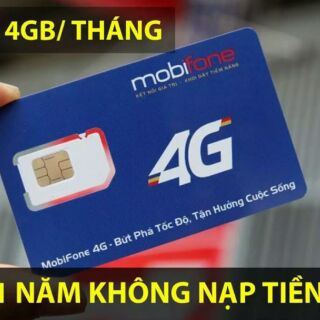 Sim 4g mobifone giá rẻ 1 năm