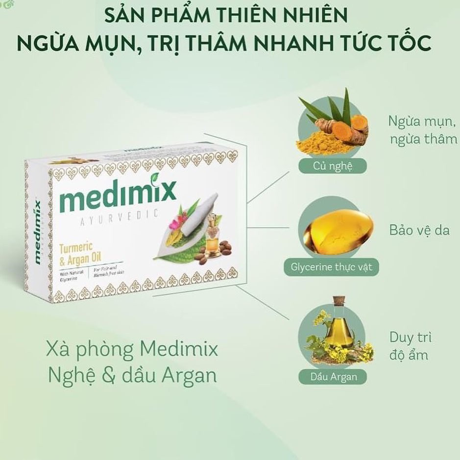 COMBO MUA 3 TẶNG 1 - XÀ PHÒNG MEDIMIX CHO LƯNG XINH 125G