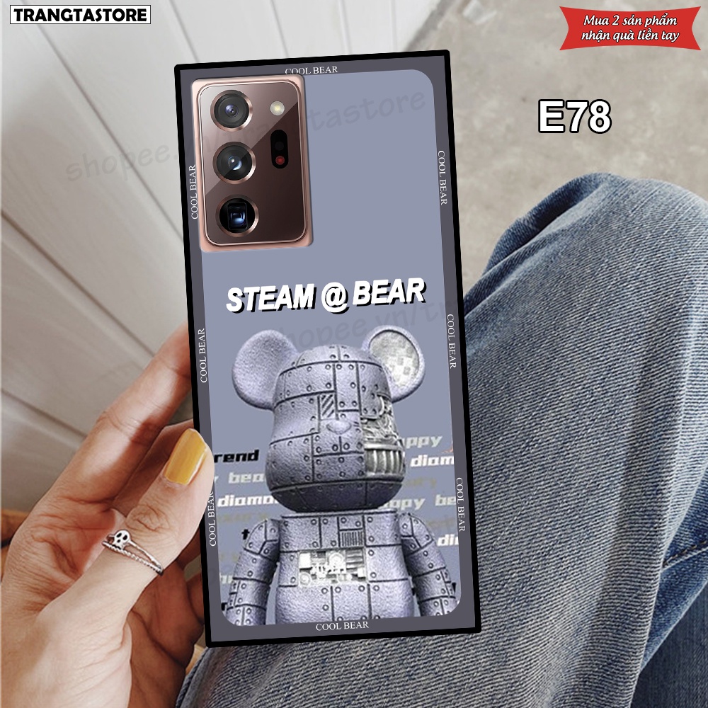 Ốp lưng Samsung Note 20 / Note 20 Ultra / Note 20 Ultra 5G  in hình gấu Bearbrick,Metal Style,Doremon siêu dễ thương chấ