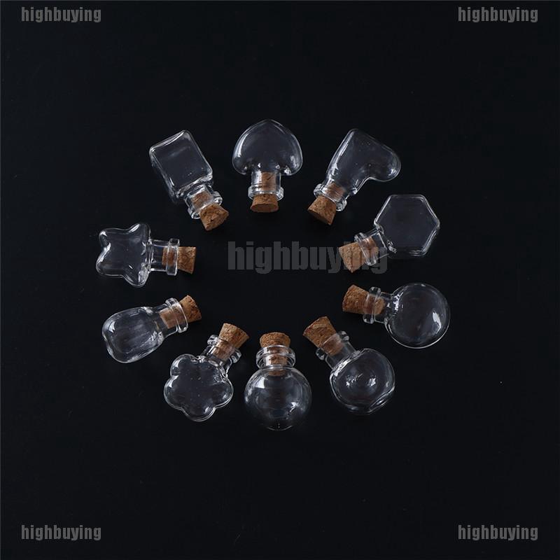 Mặt Vòng cổ Hình Lọ Điều Ước Bằng Kính Và Nút Bần