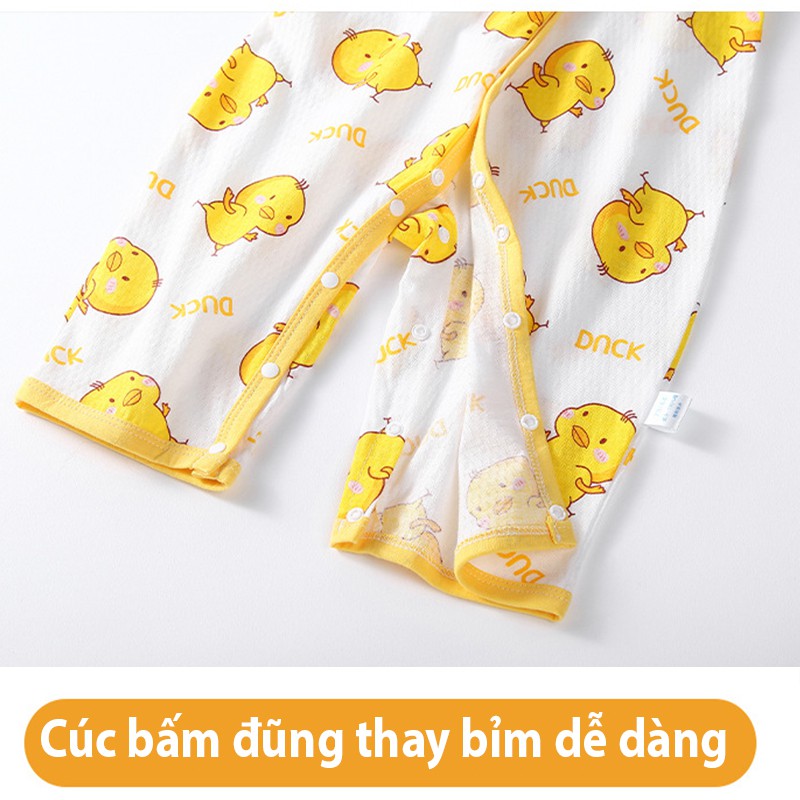 Body dài tay cotton thông hơi xuất Nhật cho Bé Trai Bé Gái mặc mùa hè mùa thu SLH06