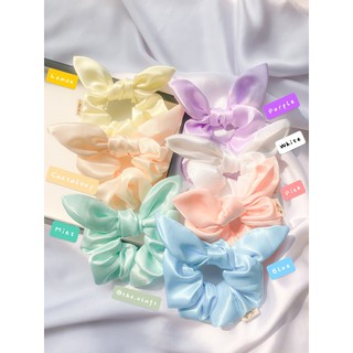Dây buộc tóc Scrunchies Bunny 1 màu