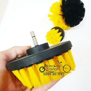 Bộ 3 đầu cọ bàn chải gắn máy Khoan, máy bắn vít cầm tay