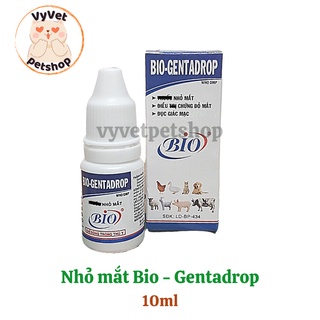 Nhỏ mắt bio-gentadrop 10ml cho chó mèo