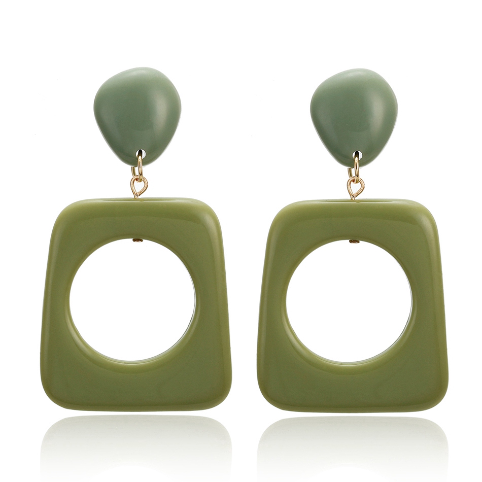 Đôi khuyên tai Acrylic thiết kế độc đáo thời trang cho nữ