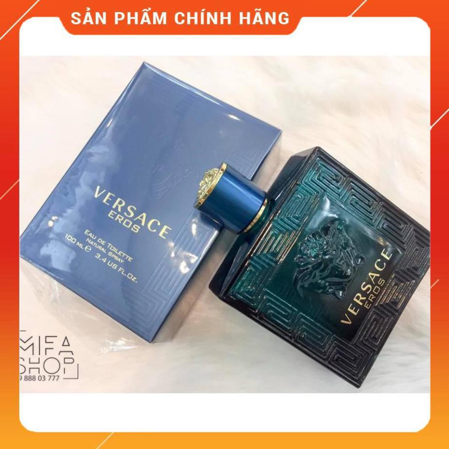 [CHÍNH HÃNG] -[ FREESHIP ] -Nước hoa nam VERSACE Eros EDT, Lưu hương lâu ,100ml !!!!