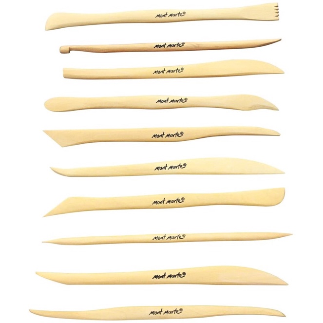 Bộ dụng cụ tạo hình, điêu khắc đất sét 10 cây Montmarte phiên bản mới nhất