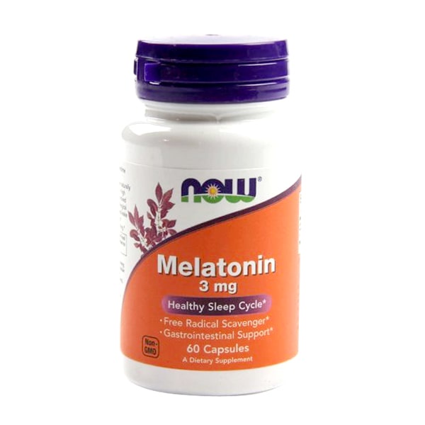 Melatonin 3mg Now 60 viên - Hỗ trợ tạo giấc ngủ tự nhiên , không gây mệt mỏi