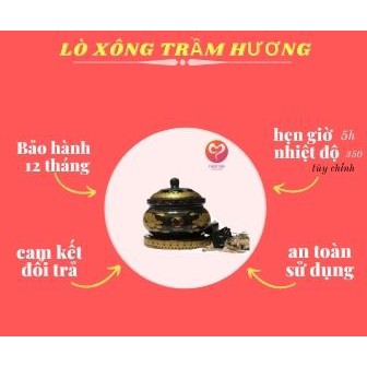 Lò xông trầm hương bằng điện bảo hành 1 năm