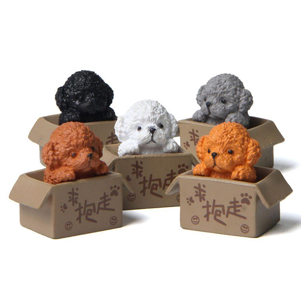 Set 5 Tượng Cún Mini Trang Trí Sân Vườn