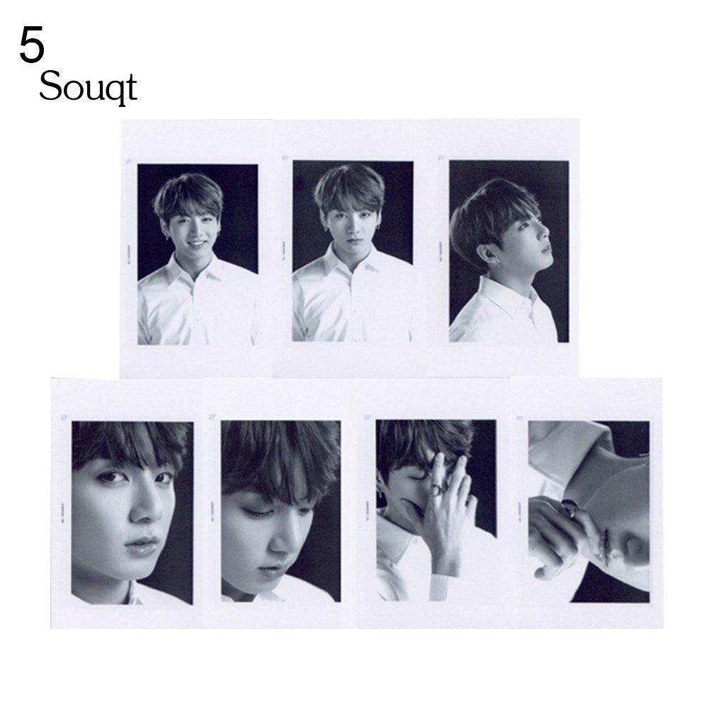 SQ 7Pcs/Set KPOP BTS Love Yourself Album Official Cards Photocard Collectibles Gift