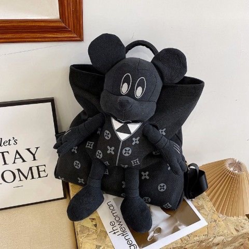 Balo, cặp sách, Ba lô vải chuột Mickey độc lạ đi học,đi chơi, du lịch, đựng đồ cho bé hot 2023 🐻