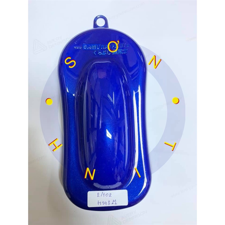 CHAI SƠN XỊT SAMURAI MÀU XANH DƯƠNG H195M HONDA - SPORTY BLUE 400ML