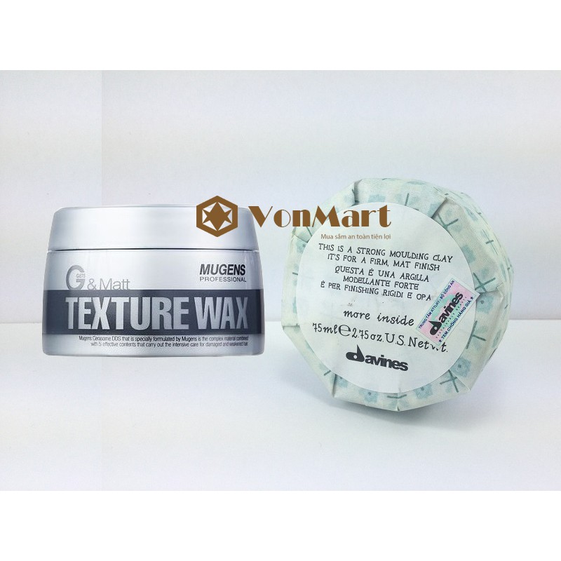 Sáp vuốt tạo kiểu tóc siêu cứng cho Nam giới Mugens Texture Wax Hàn Quốc 90g