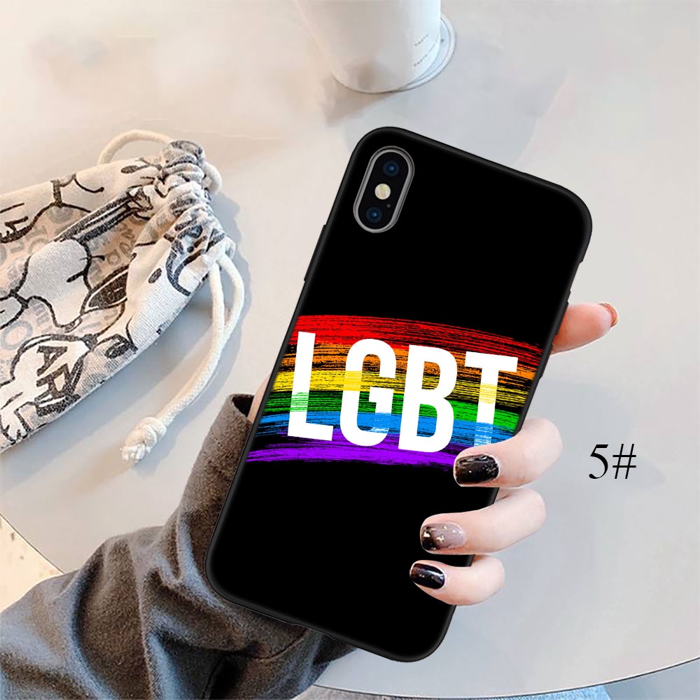 Ốp Điện Thoại Họa Tiết Cầu Vồng LGBT CA52 Cho iPhone 5 5S 6 6S 7 8 11 Pro Max Plus SE XR