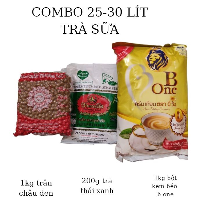 combo trà sữa trân châu/topping trà sữa/nguyên liệu làm trà sữa(20-40 lít)