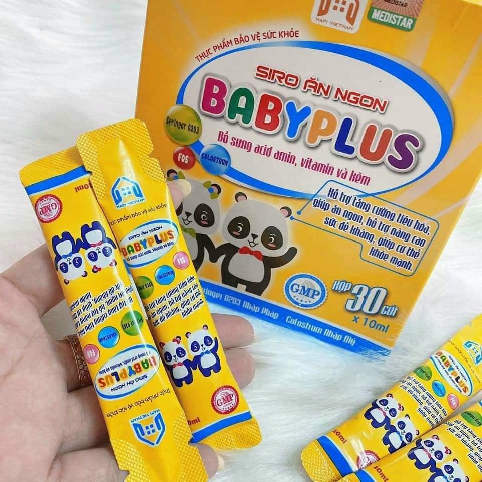 BABYPLUS 🚛[𝐅𝐑𝐄𝐄 𝐒𝐇𝐈𝐏] 🚛 Siro ăn ngon cho bé Biếng Ăn - Lười ăn - Chậm Lớn - Táo Bón - Đề Kháng Kém