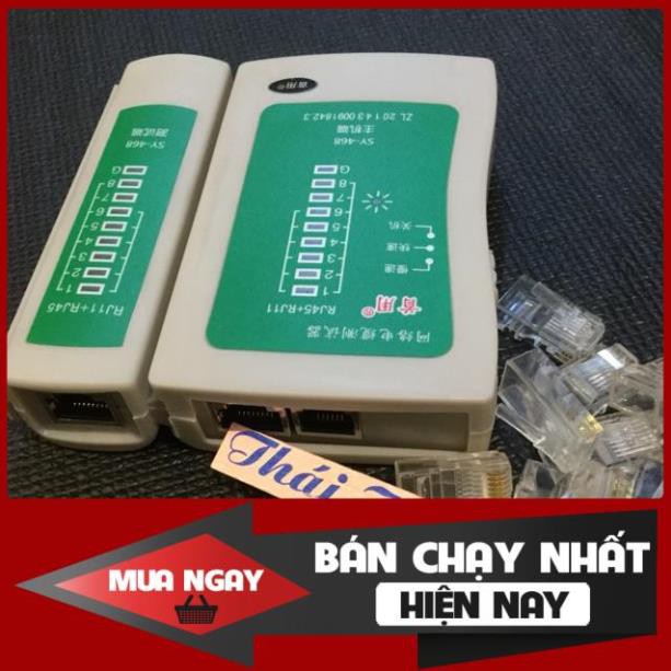 [ShopUyTín] Combo bộ tét dây mạng RJ45-RJ11 & 100 hạt mạng (1 bộ) [free.ship]