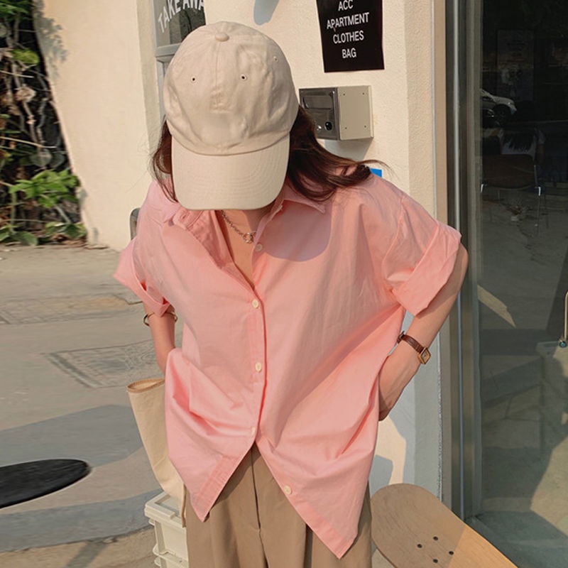 Áo Sơ Mi Ngắn Tay Thời Trang Mùa Hè Hàn Quốc