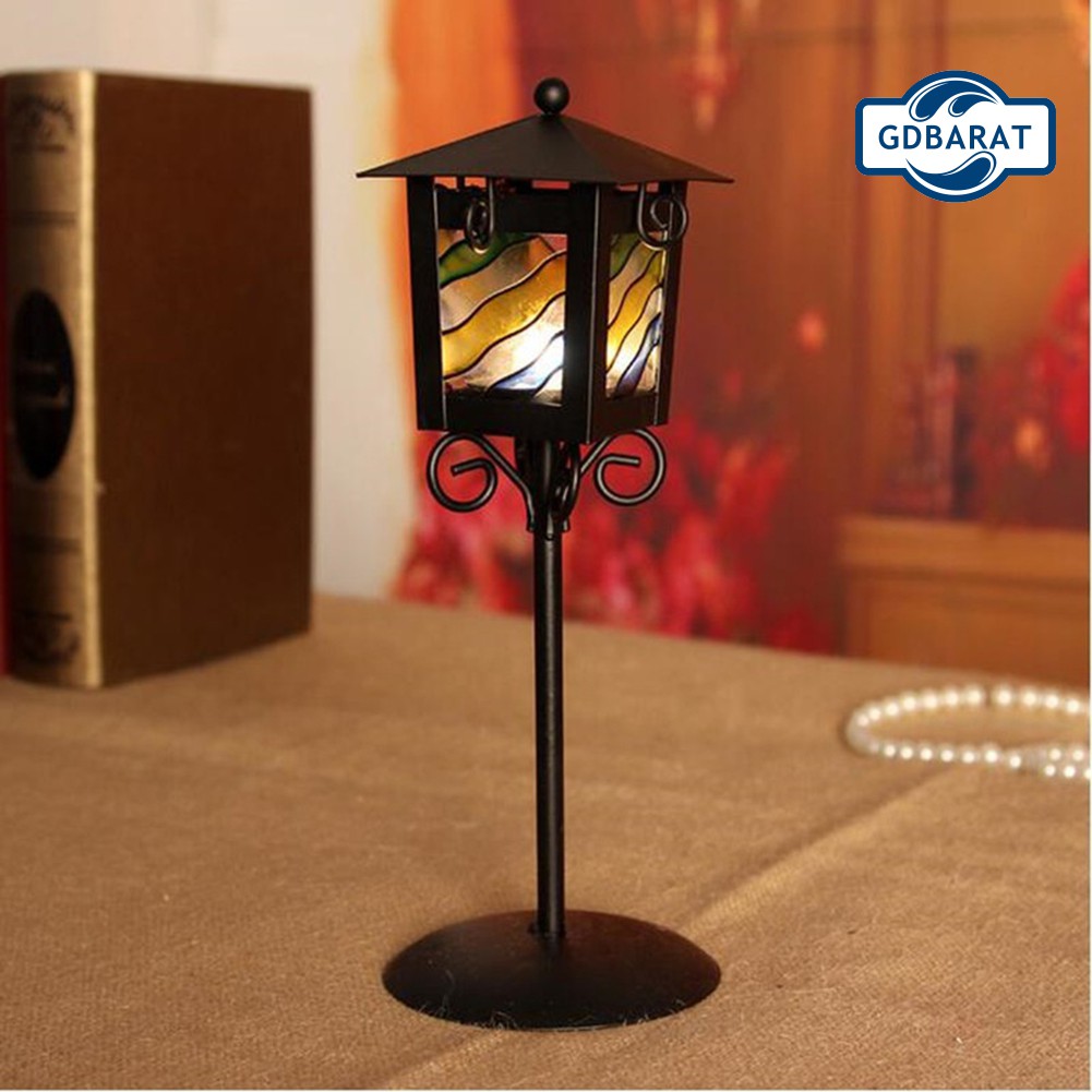 Lồng đèn bằng sắt phong cách thời trang cổ điển lãng mạn dùng để trang trí độc đáo