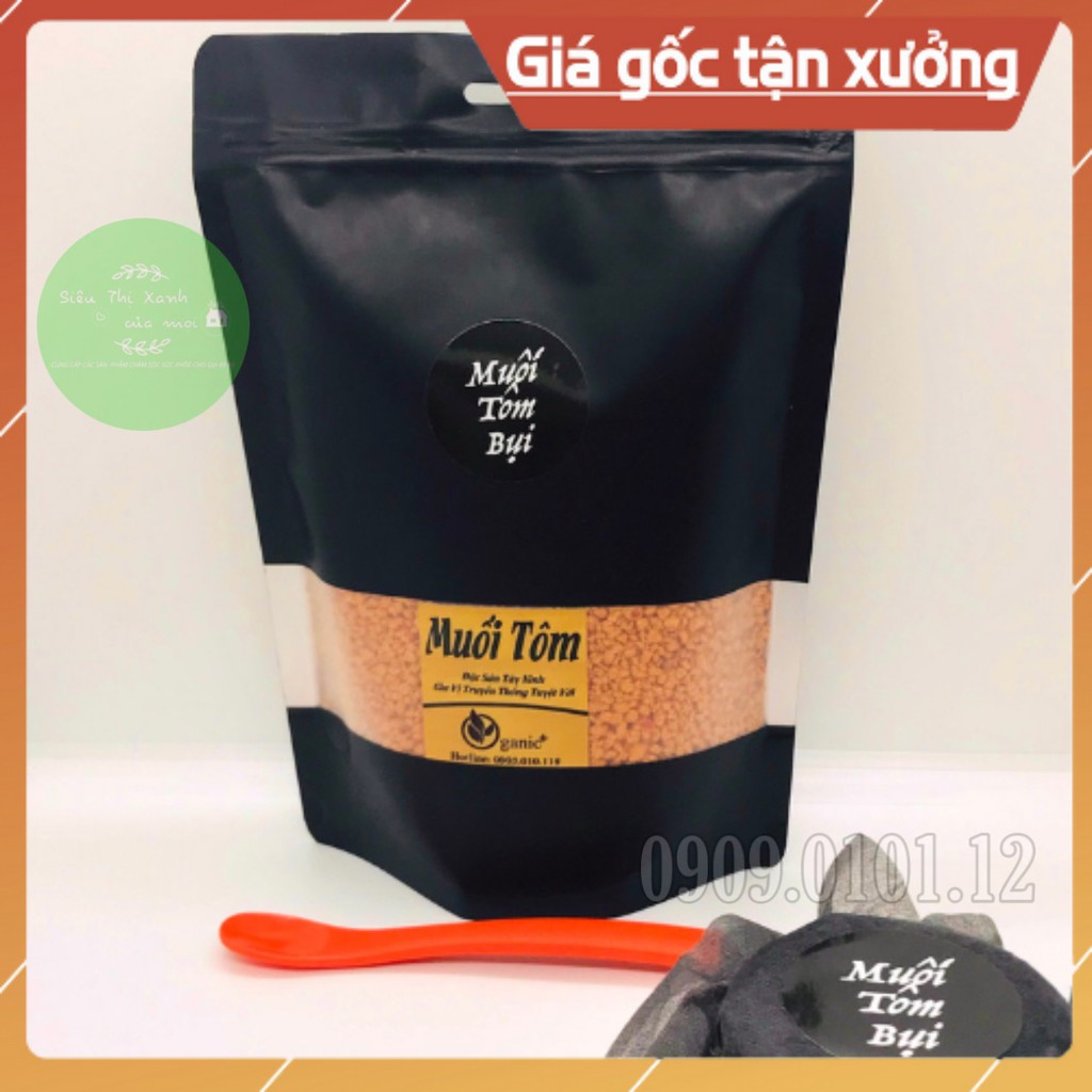 Muối tôm tây ninh cao cấp đặc sản tây ninh, muối tôm bụi công thức gia truyền bịch 500gr