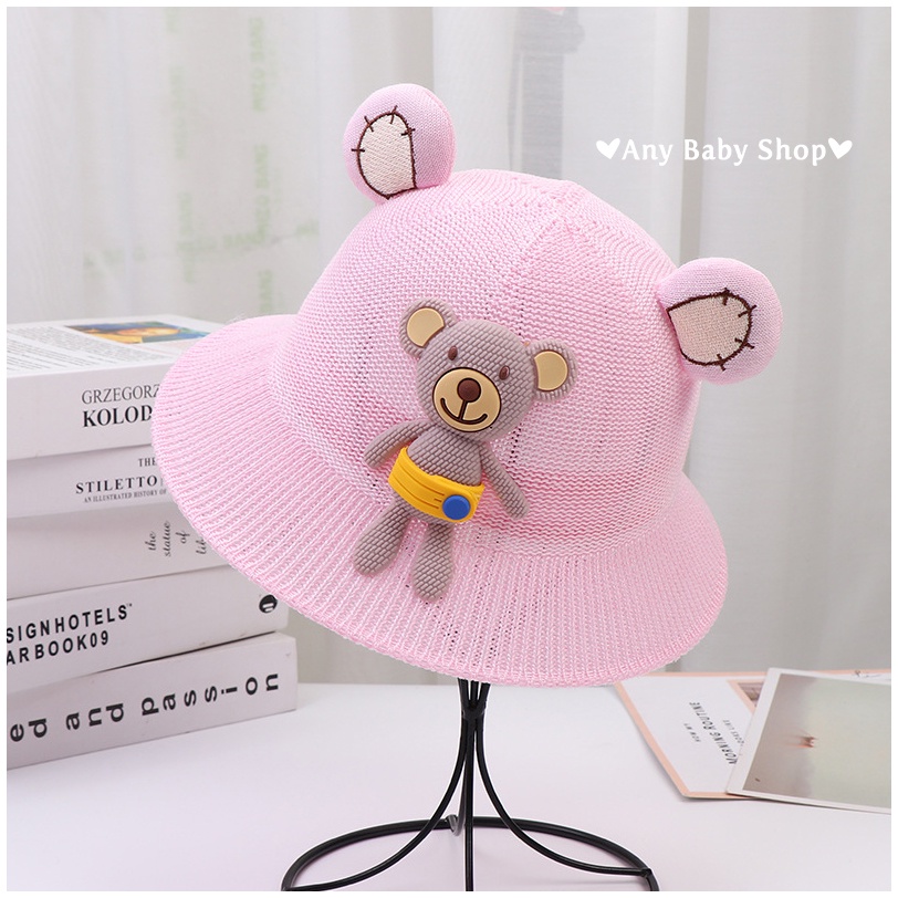 Nón rộng vành cho bé trai bé gái siêu xinh hình gấu cute nhiều màu xinh yêu(hàng có sẵn) ❣❣