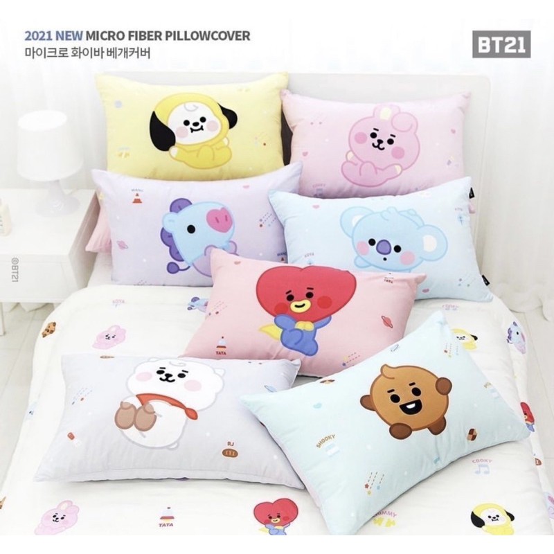 Vỏ bao gối BT21 Baby | microfiber pillow cover (chính hãng)