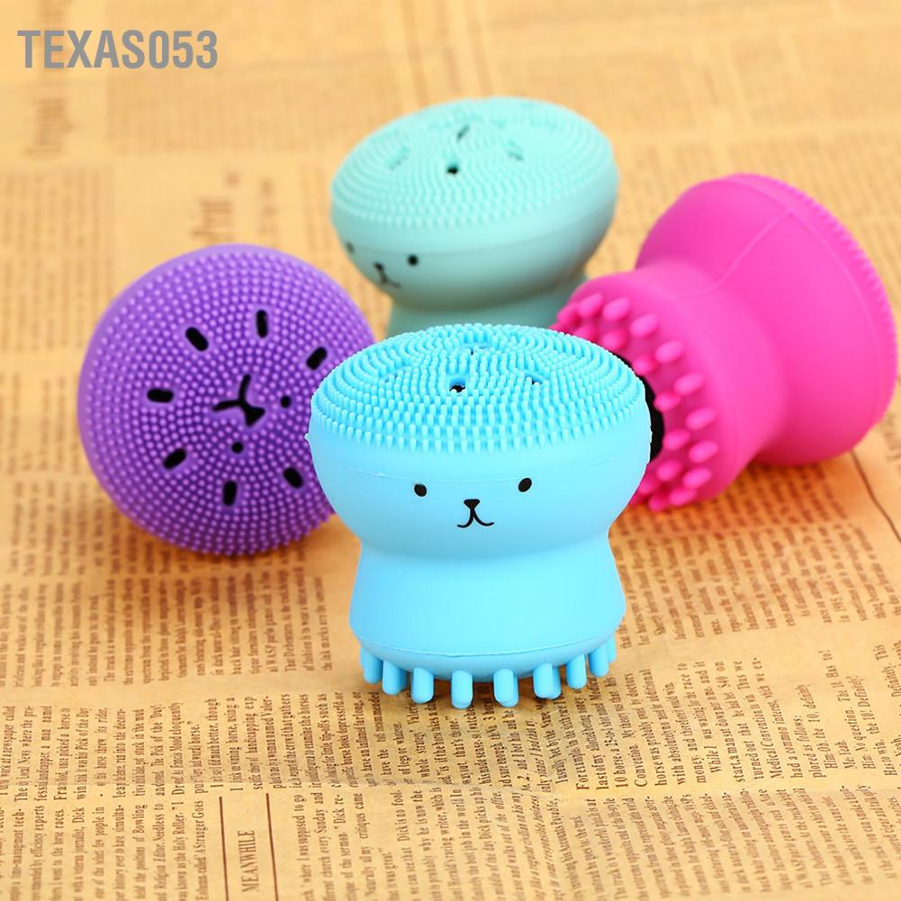 [Hàng mới về] Cọ rửa mặt hình bạch tuộc mát xa tẩy tế bào chết hiệu quả