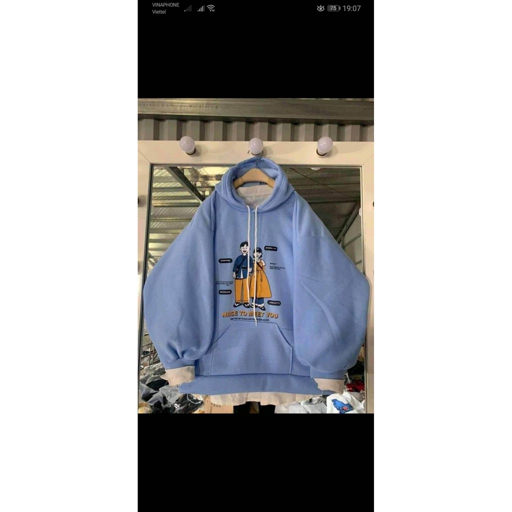 Áo hoodie mũ Meet You KTH0121