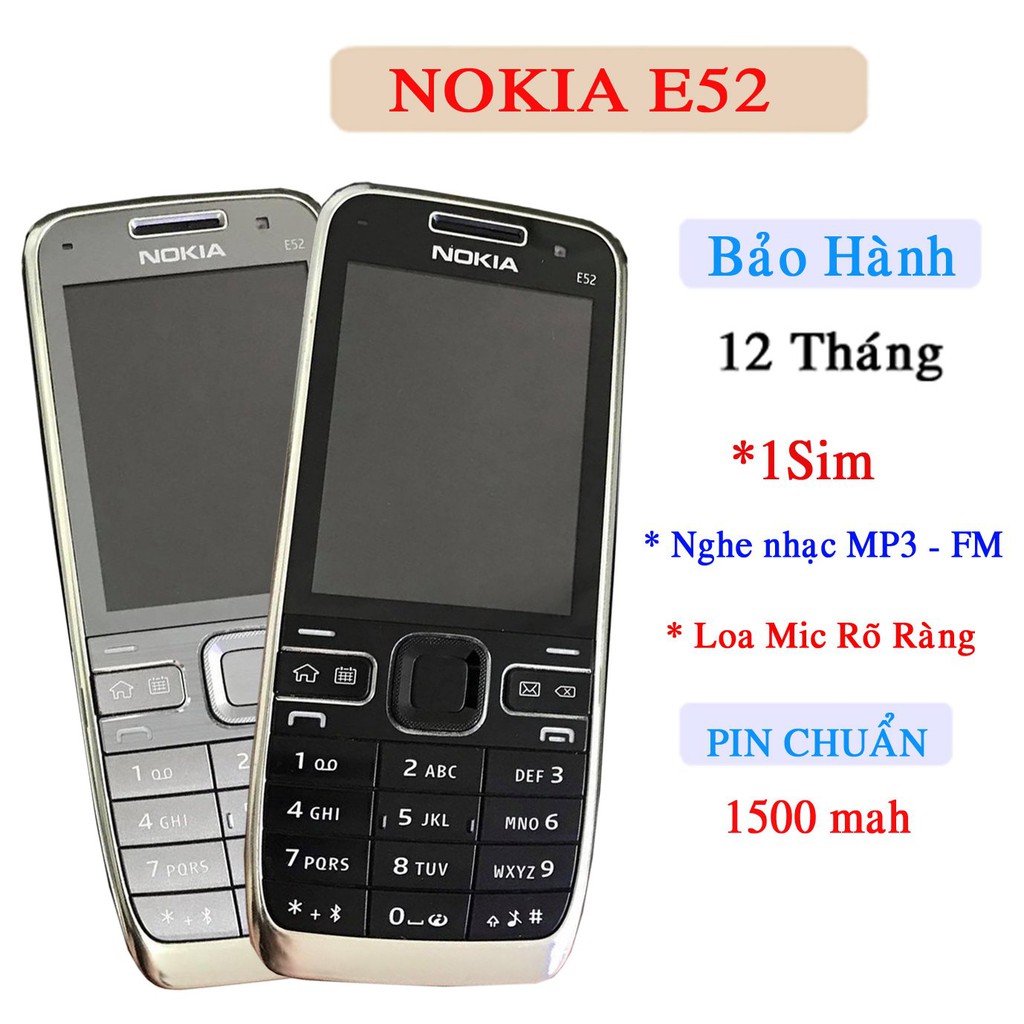 Điện thoại Nokia E52 – Chính Hãng Bảo Hành 12 Tháng