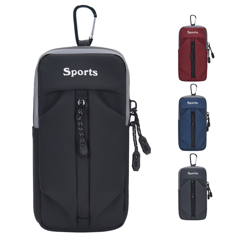 Túi đựng điện thoại đeo bắp tay màu phản quang chống thấm nước hỗ trợ chơi thể thao/ chạy bộ