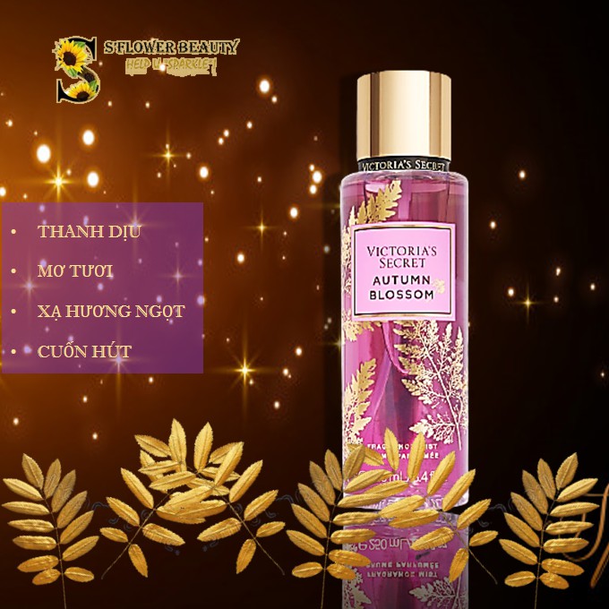 🍒 Xịt Thơm Toàn Thân Victoria’s Secret Body Mist - Radiant Berry | Toasted Honey | Vanilla Dusk | Autumn Blossom | Thế Giới Skin Care